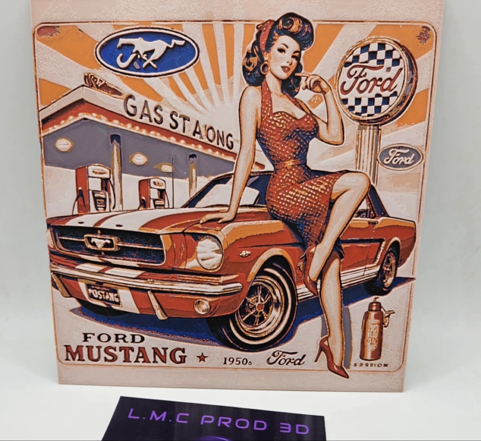 Pin Up schilderij – photo 2